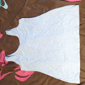 Light blue heathered tank top